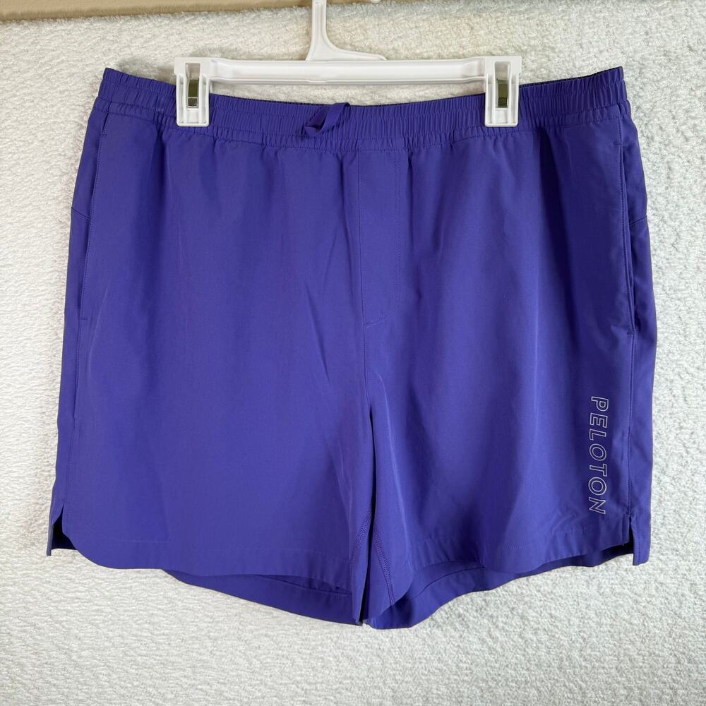 Peloton womens purple workout gym shorts size XL hiking outdoors